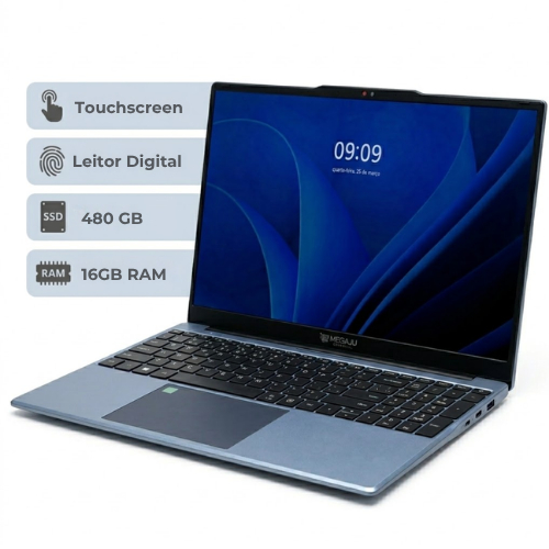Notebook 15.6" Touchscreen 16gb Ram SSD 480gb Full HD Multitarefa WiFi Bluetooth Trabalho Estudos — R$ 3.439,90 em Shopee, 20% OFF