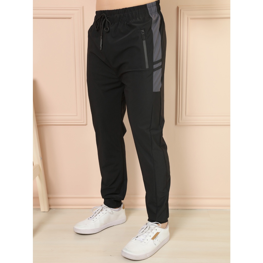 Calça importado masculino Seda gelada academia elastano casual secagem rápida