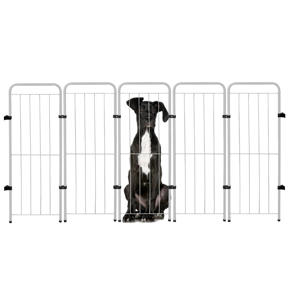 Cercado Aramado Portão Pet Portátil Segurança Dobrável 98cm Cachorro Móvel Criança