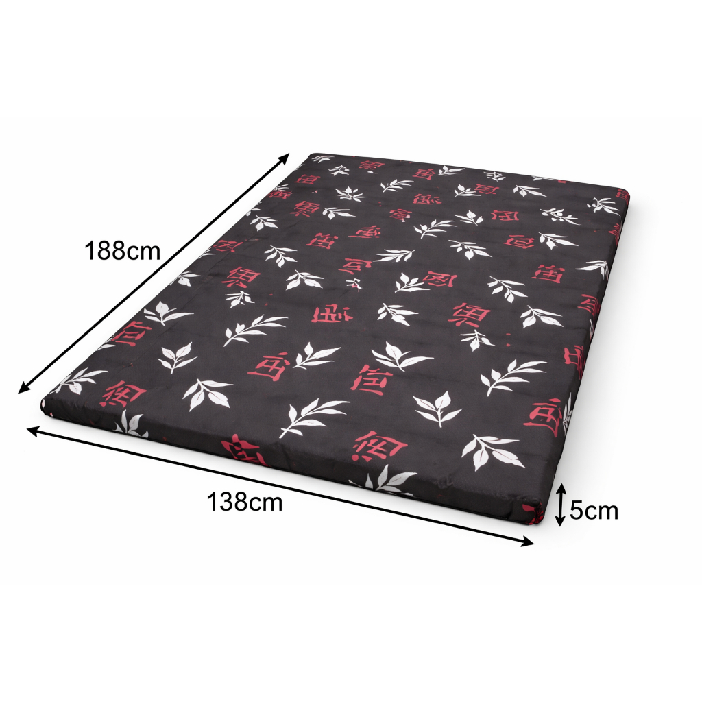 Colchonete para casal dormir 138x188x5cm d23 casal padrão para visitas tecido poliester anti alergico - envio imediato
