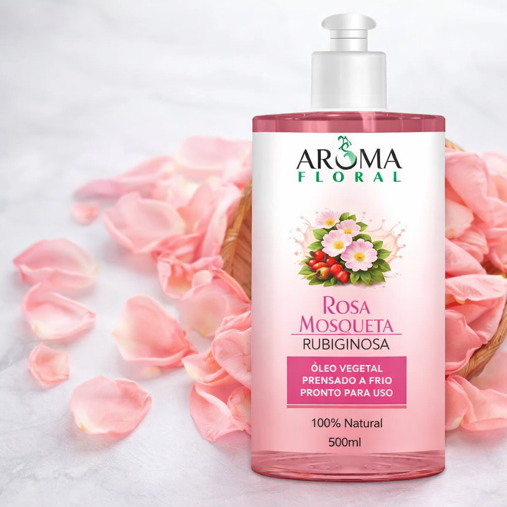 Óleo Rosa Mosqueta Rubiginosa 100% Natural 500ml Natural Hidratante Clareador