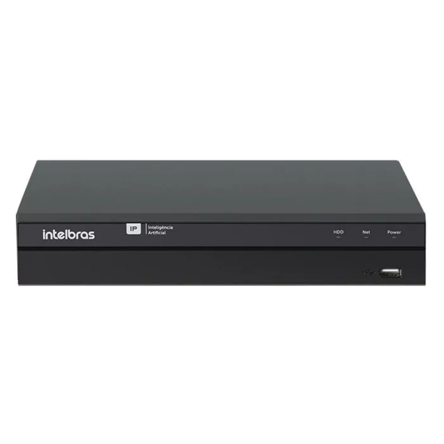 NVR Gravador Digital Inteligente de Vídeo em Rede 16 Canais 4K iNVD 1016 Intelbras