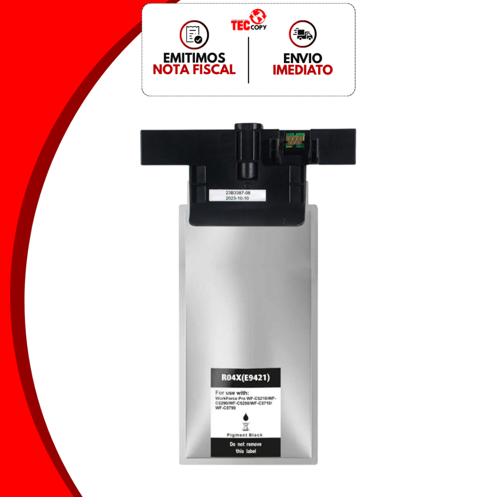 Bolsa de Tinta Epson T941 T9411 Black para WF-C5210 WF-C5290 WF-C5710 WF-C5790 – 193ml