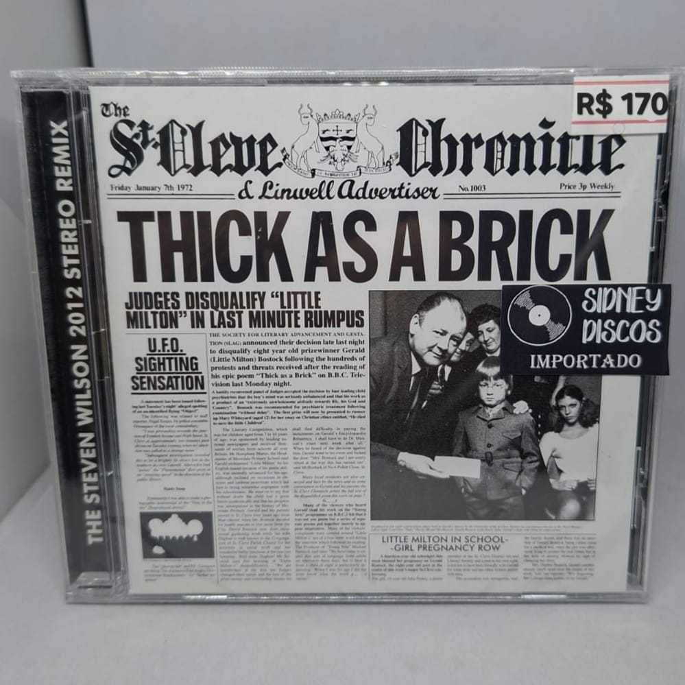CD JETHRO TULL - THICK AS A BRICK (IMPORTADO)