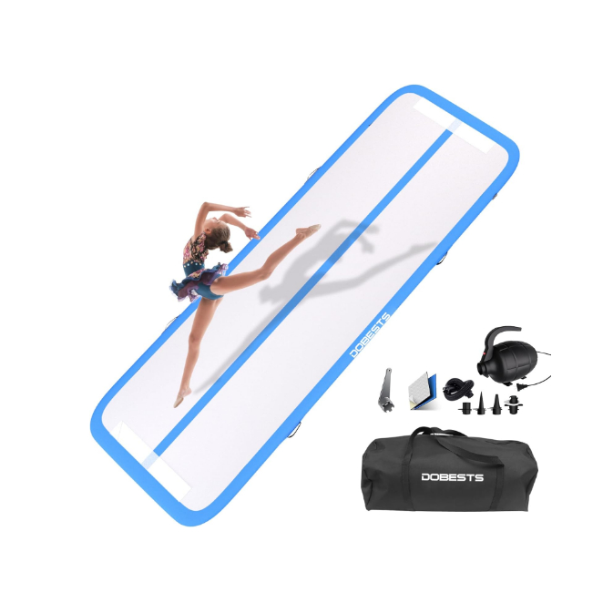 Tapete inflável de ginástica para pista de queda de ar, 3 m, 4 m, 5,9 m, 6 m, 10 cm de espessura, rolo de ar, ginástica
