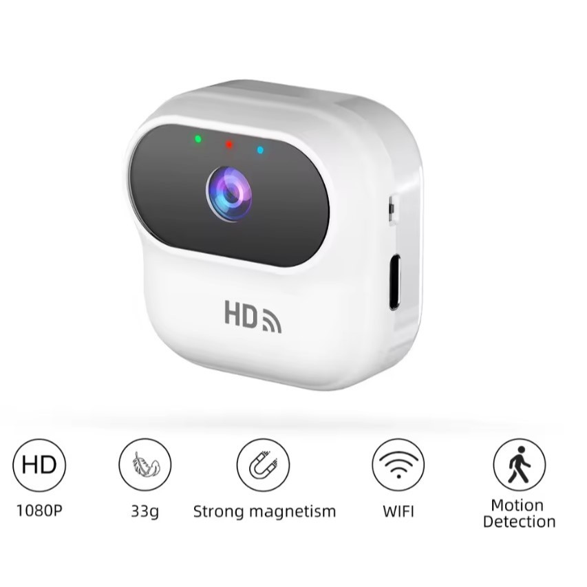 HD WiFi Mini Câmera De Segurança Filmadora De Vigilância Por Vídeo Para Casa Inteligente