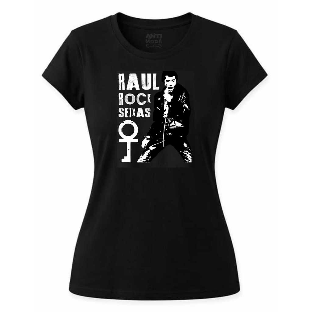 Camiseta Baby Look bandas rock Raul Seixas