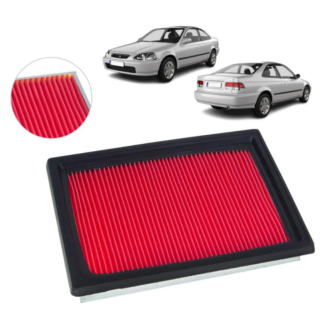 Filtro De Ar Motor Civic 1.6 16v Lx 1994 A 2000 17220pefm01