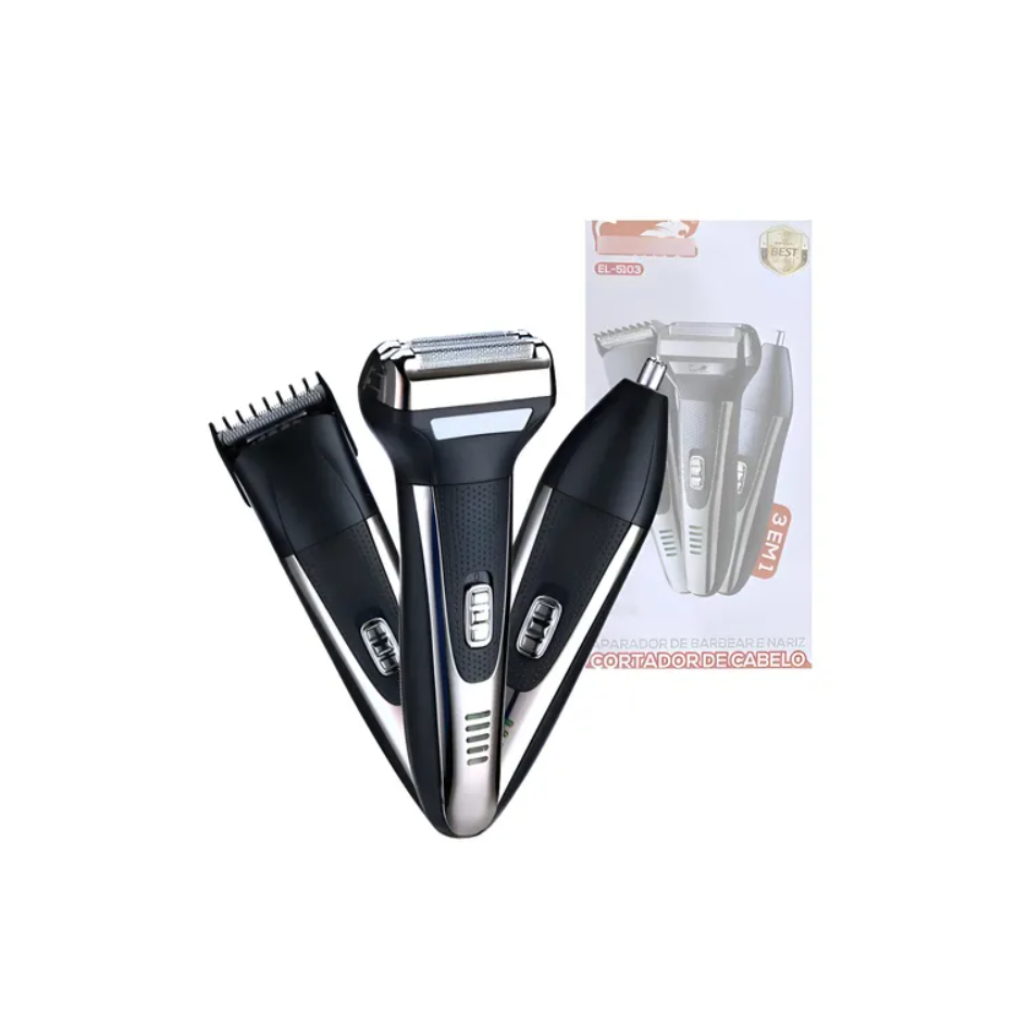 Maquina de Cortar Cabelo 3 em 1 EL-5103 - Eletromex