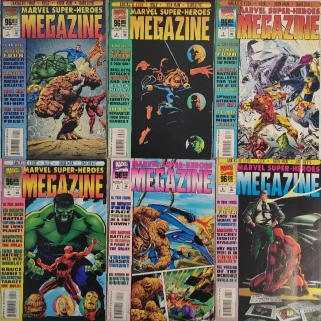 Marvel Super-heroes Megazine N° 1 Ao 6 Ed. Marvel