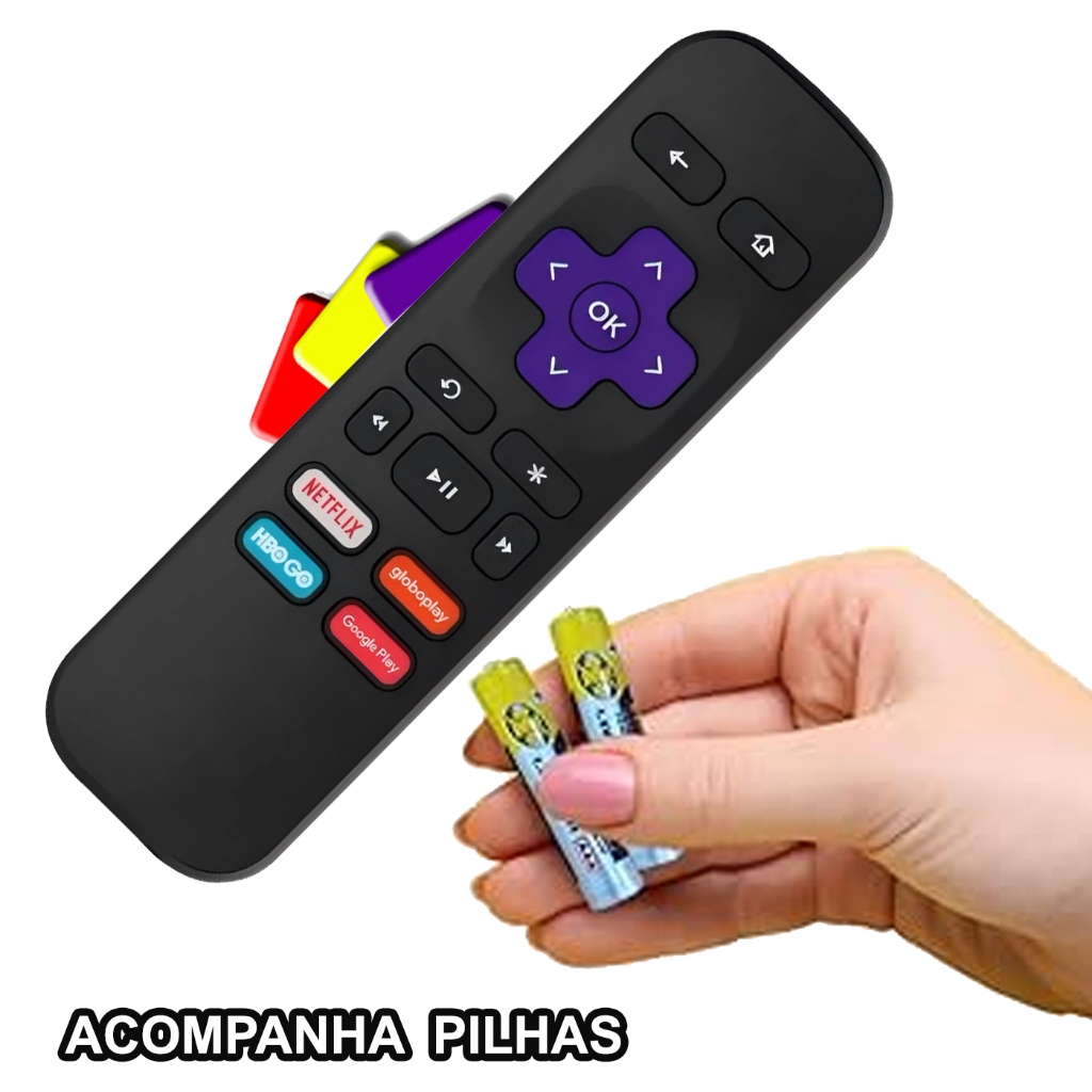 Controle Remoto Compatível Aparelho C/ Televisor B-0X Roku