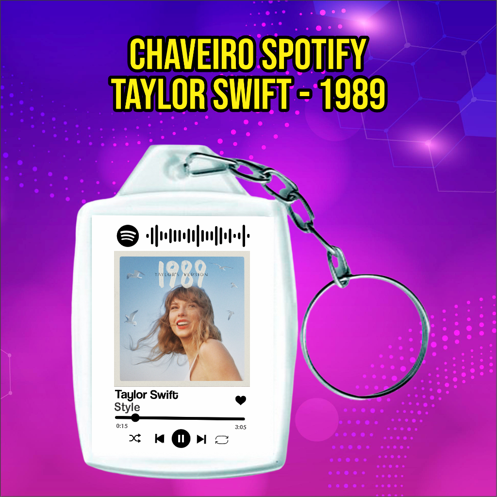 Chaveiro Taylor Swift 1989 - Style - Blank Space - Acrílico 3x4