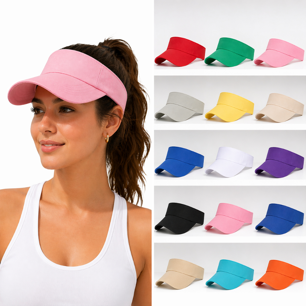 Viseira Dry Fit Esportiva Corrida Proteção UV 30 60 Caminhada Esporte Praia Academia Boné Feminino Masculino Leve Fino