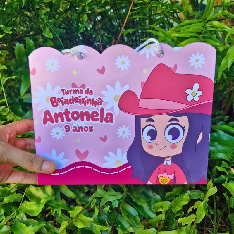 Sacolinha PEGUE E MONTE Personalizadas Turma da Boiadeirinha Ana Castela | Lembrancinha | Aniversário
