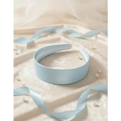 Tiara Arquinho Cinderela Ella Diadema Infantil Seda Azul