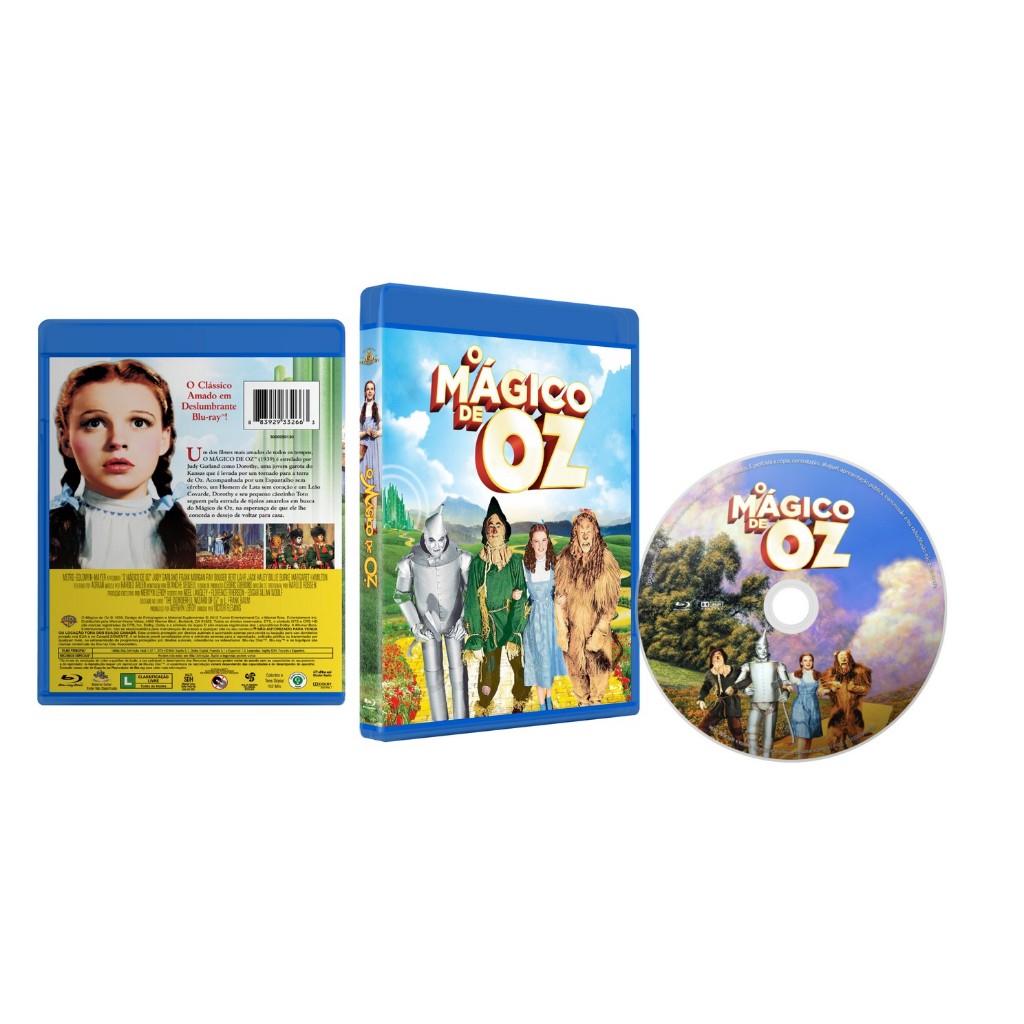 Bluray O Mágico De Oz (1939) Dual Áudio Fullhd