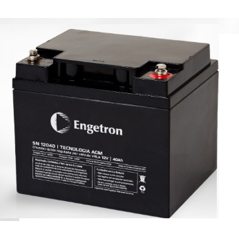 Bateria 40Ah Engetron Gel para Som Automotivo , Nobreak,  Solar, Cerca Eletrica, Puverizadores UPS