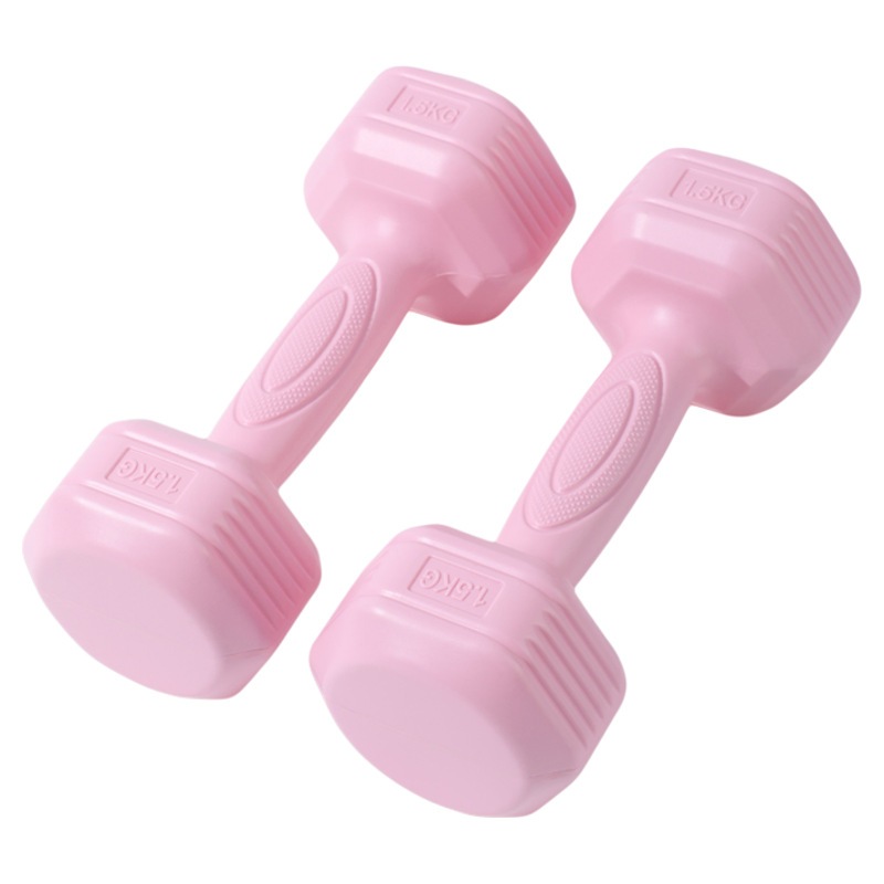 Par Halter Sextavado Emborrachado 1kg Academia Musculação