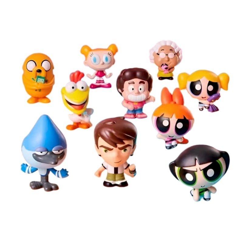 boneco brinquedo coleção cartoon network 2026 burger king bk nerd geek kids Dexter poderosas ben 10