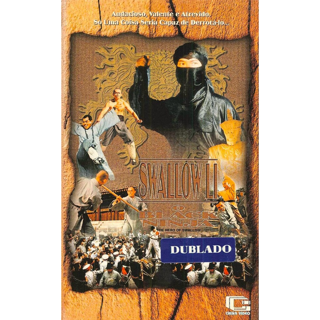 VHS/DVD SWALLOW LI O BLACK NINJA (The Hero of Swallow) Dublado/Yuen Biao, Chu Yan, Xujin Jiang.