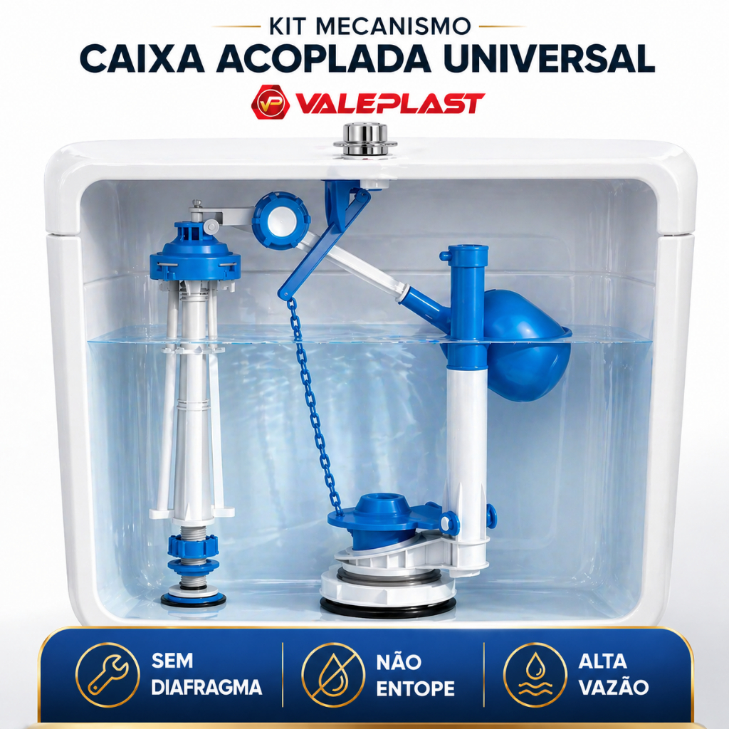 Kit Completo Mecanismo Caixa acoplada Universal