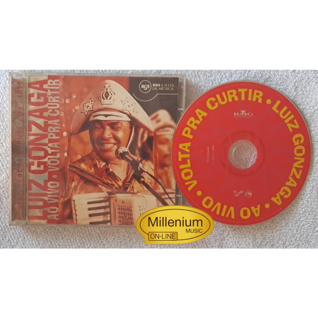 CD Luiz Gonzaga  Ao Vivo  Volta Pra Curtir 1991 Original Gravadora Colecionador Ótimo Estado