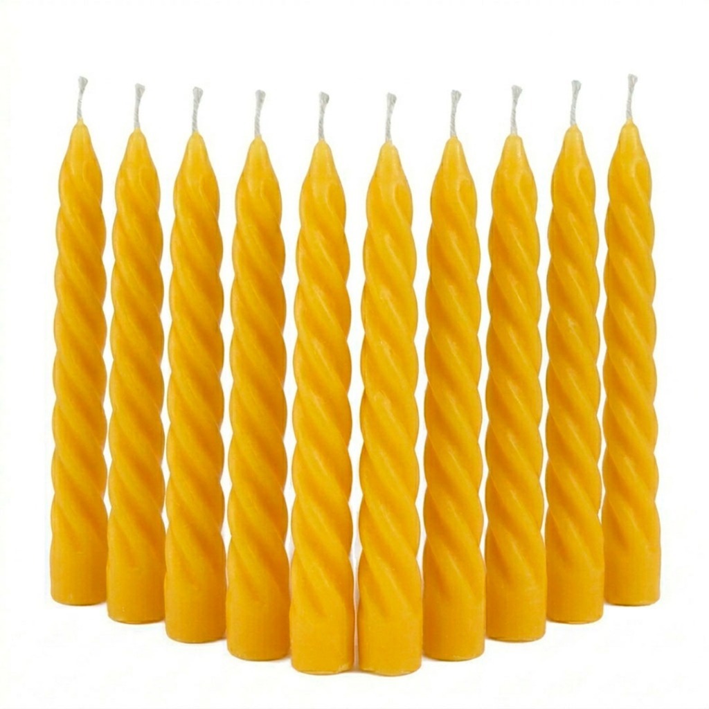 Kit de 10 - Vela Decorativa Torcida (18x2,2)