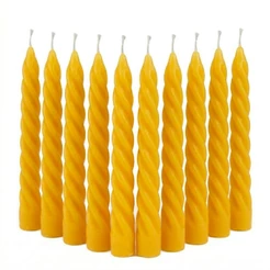 Kit de 10 - Vela Decorativa Torcida (18x2,2)