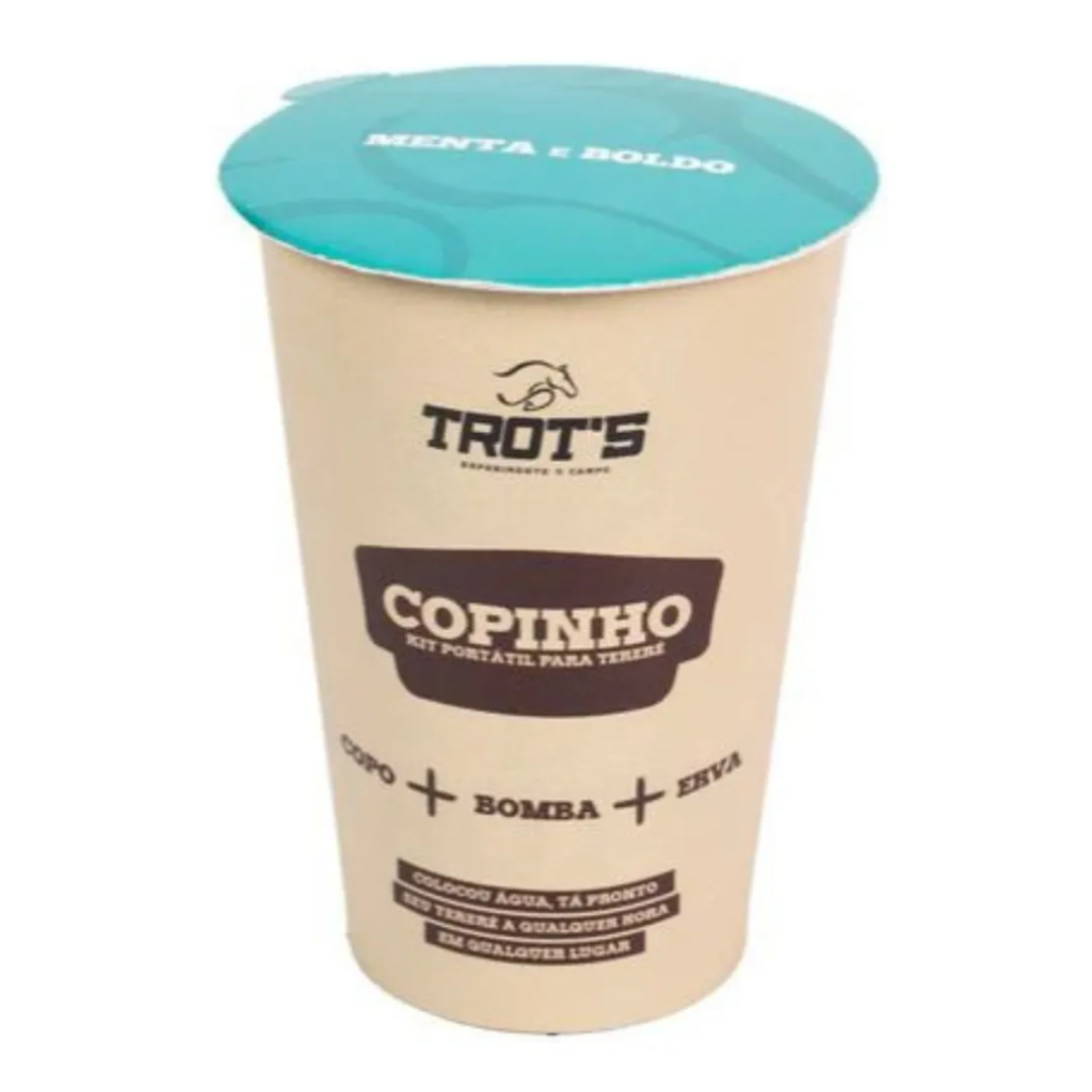 Copinho TROT’S - Menta e Boldo/Copo+bomba+erva