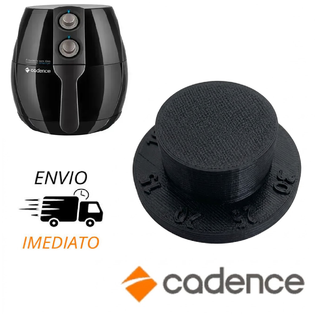 Botão Reposição Timer Air Fryer – Cadence FRT531 - ABS 3D