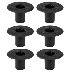 Kit 6 Suporte Copo Chapéu Para Pedestal De Caixa De Som Plástico