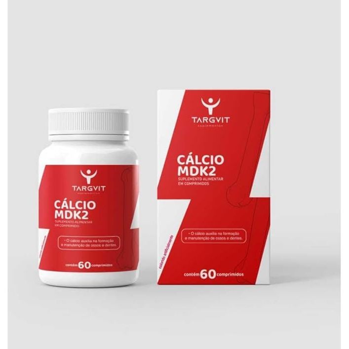 Cálcio MDK2 Targvit Suplemento Alimentar 60 Comprimidos