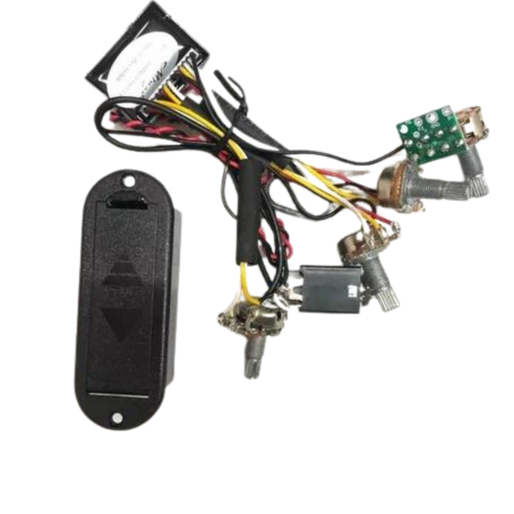 Circuito Ativo Para Contra Baixo Custom Sound CCB9010BK 4Pot