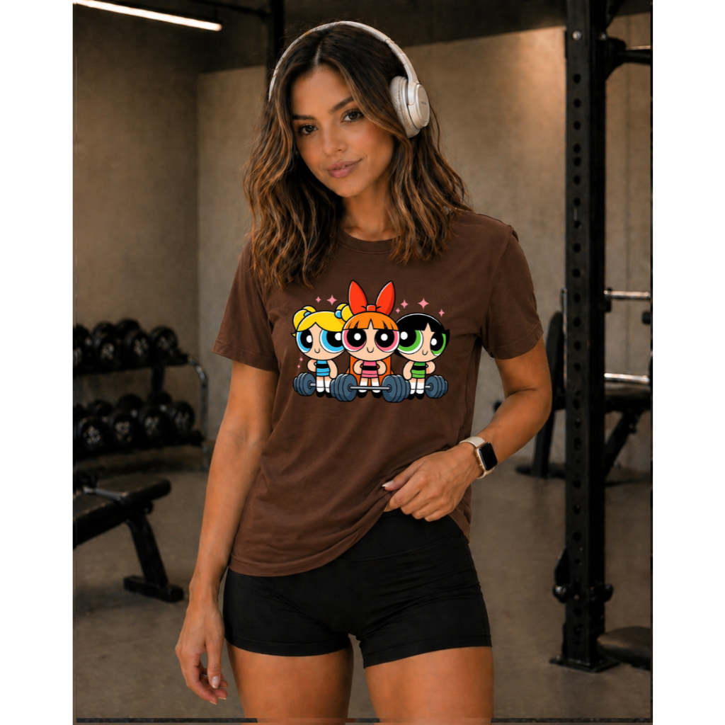 Camiseta Feminina Estampada Meninas Super Poderosas 100% Algodão Premium Verão Manga Curta T-Shirt