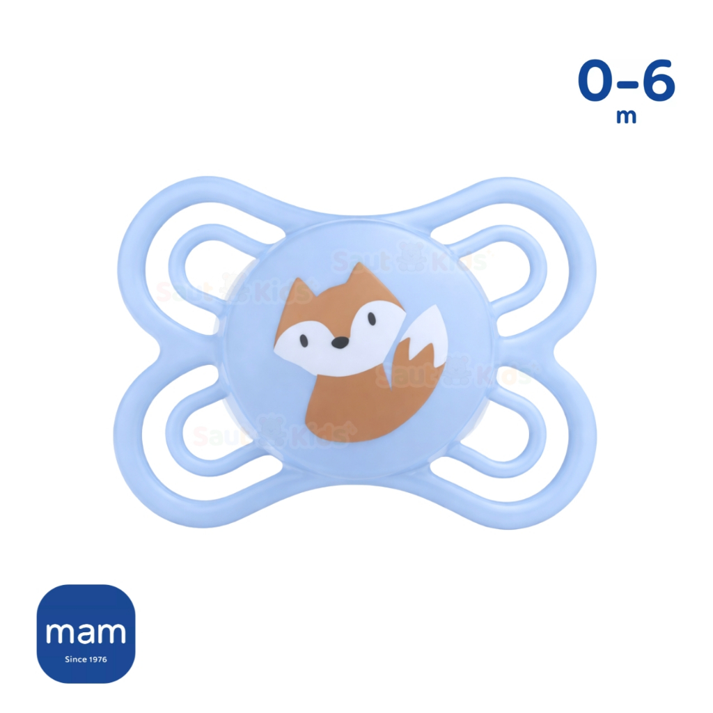 Chupeta MAM Menino 0-6 meses MAM PERFECT Embalagem Unitária Uma Bebê Menino Desenho Bico Personalizado - Lançamento