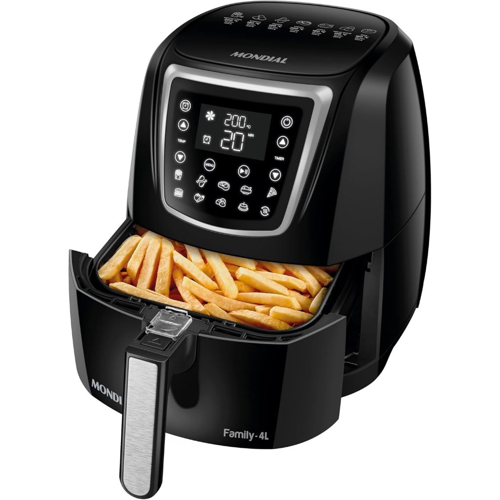 Air Fryer Digital 4L, Mondial, Preto, 1500W, 220V - AFN-40-DI