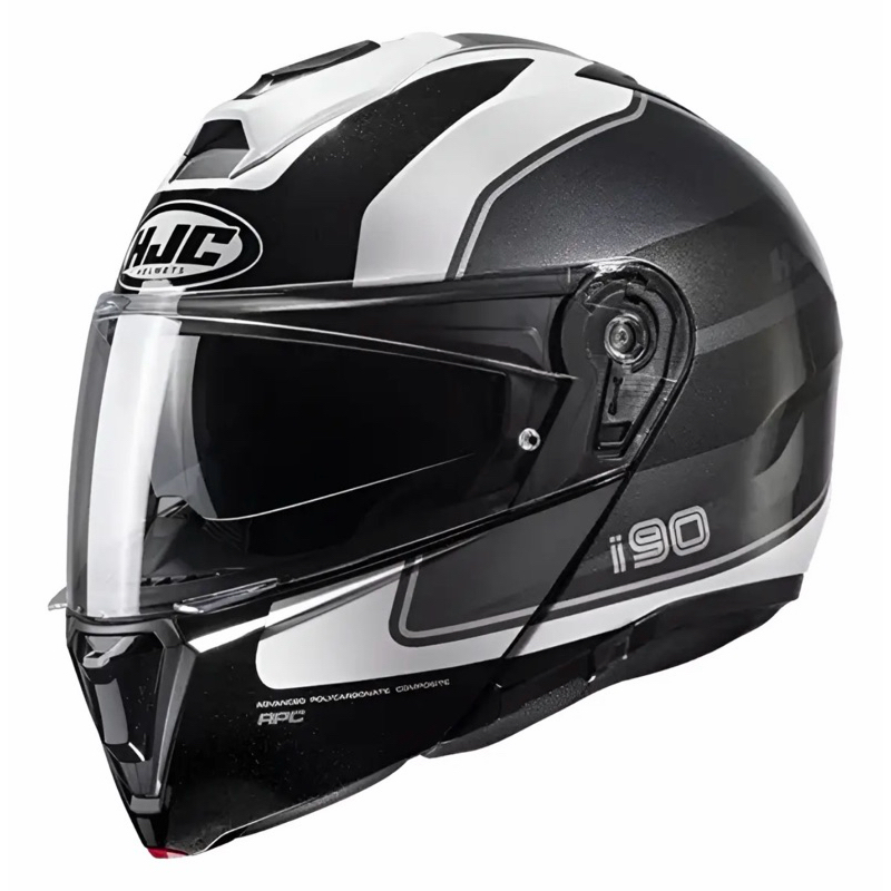Capacete Hjc I90 Viseira Solar Robocop Escamoteável Moto