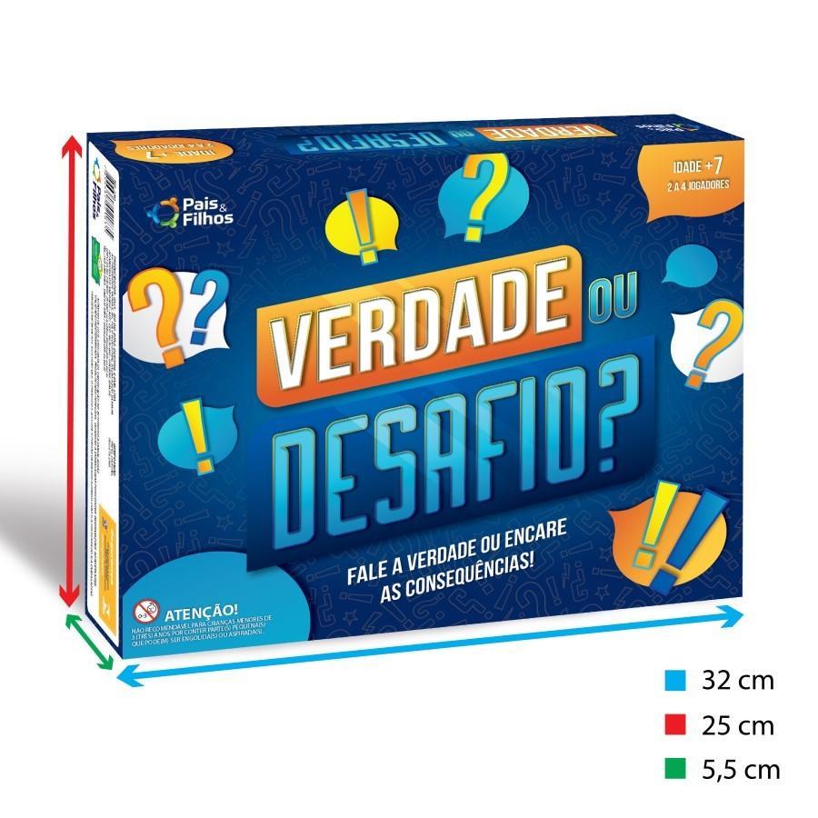 Jogo Infantil Verdade Ou Desafio Fast Com Roleta Divertido Original