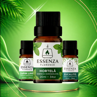 kit 3 essências hidrossolúvel para umidificador/difusor de aromas