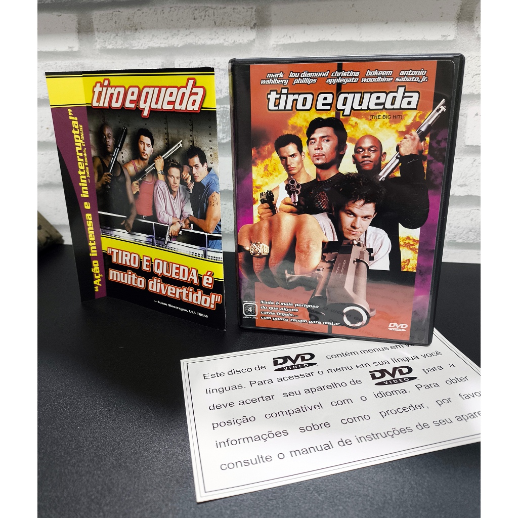 DVD C/Encarte interno - Tiro e Queda - Mark Wahlberg ( cantos arredondados )