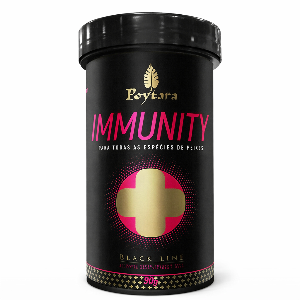 Ração Para Peixes Immunity Black Line 90g Poytara Rações Suplemento Completo Peixes Em Gera Promoção