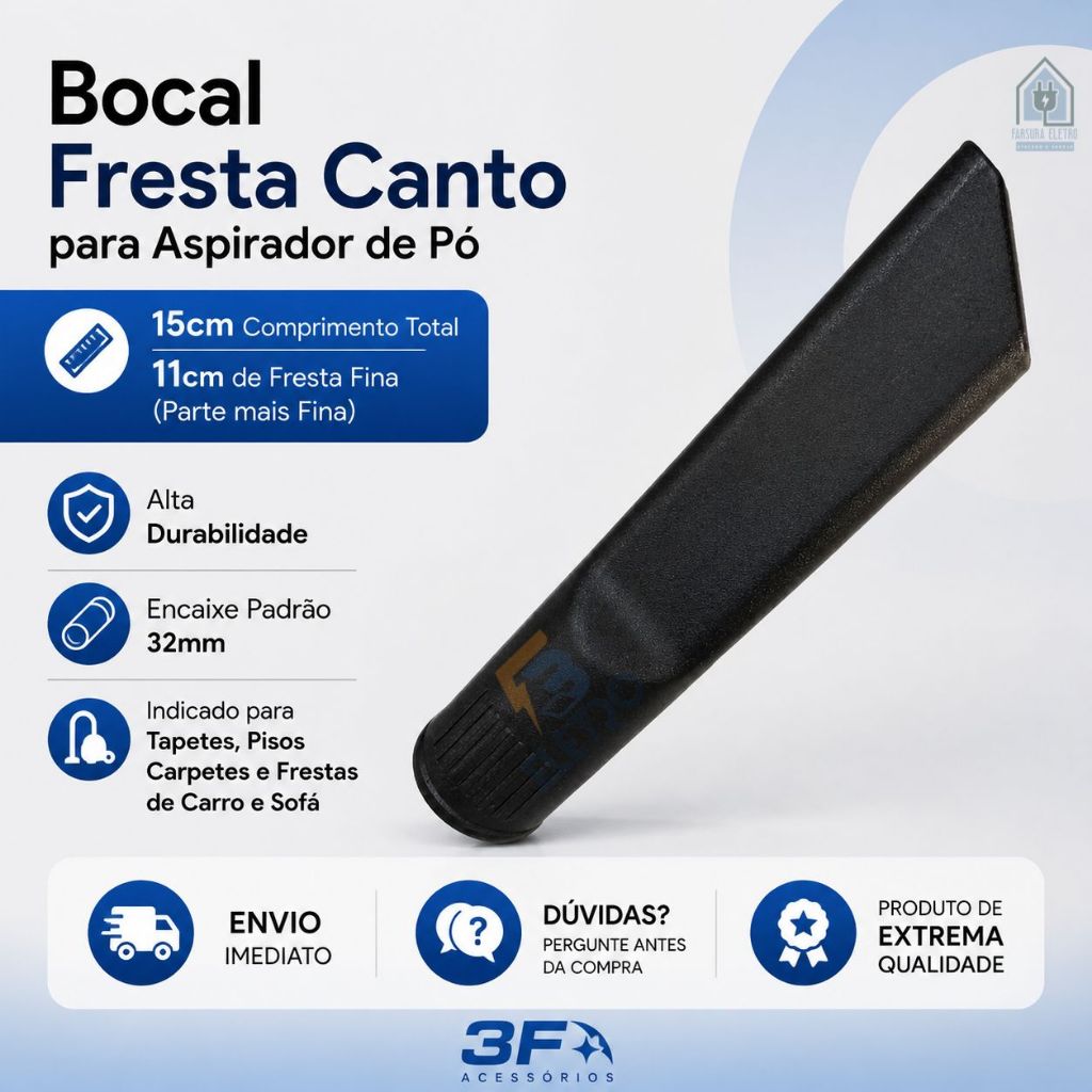 Bocal Canto Fresta Aspirador de Pó Philco PH10 PH1400 PH1410 PH1500 PH200 Pas1690 HepaMax 1680