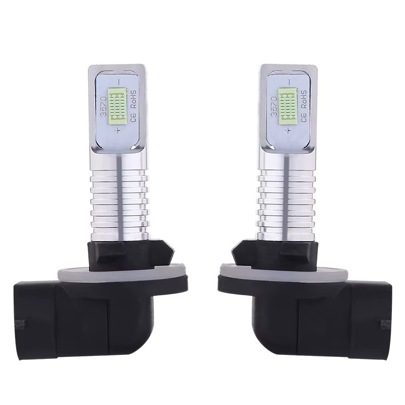 Lâmpada LED H27 881 Amarela 3000K Farol Milha Neblina Onix Cobalt Sonic Prisma Spin Cerato ix35