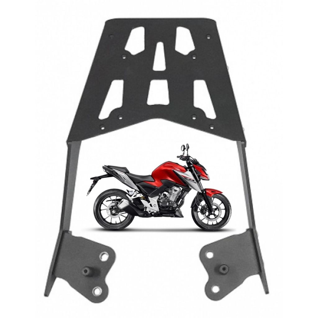 Suporte De Bau Bauleto Bagageiro Chapa Honda Cb 300F Twister 2023 2024 2025 2026 Chapam