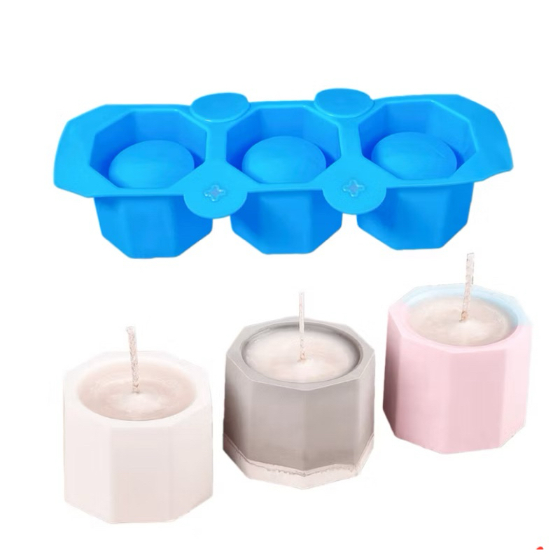 Molde de Silicone para Vasinho de Gesso e Concreto Artesanato– Forma para Vasos (22x9,3x4,8cm)-Lançamento