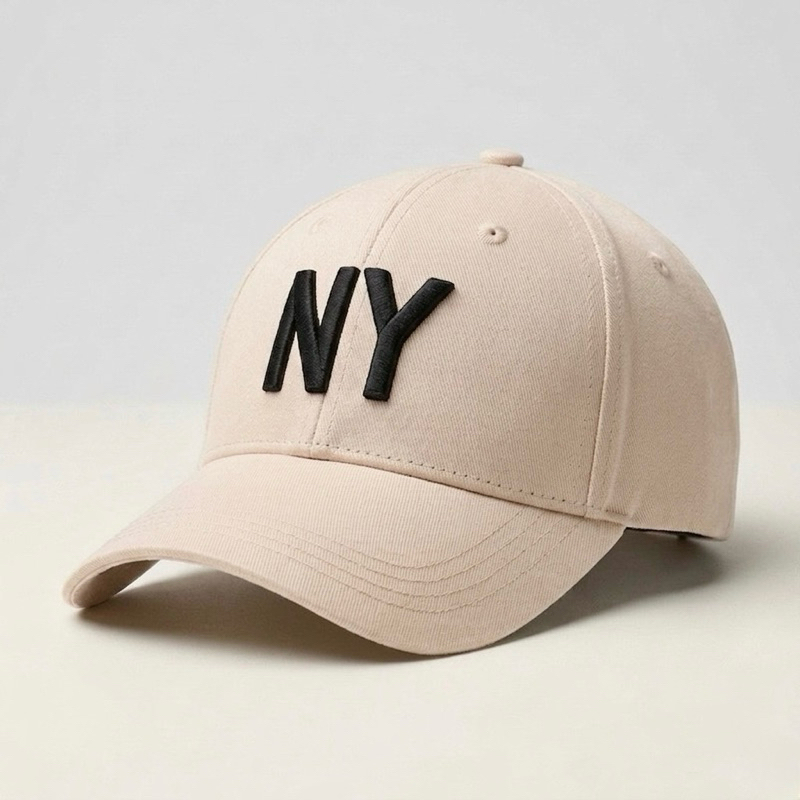 Boné Premium NY New York Aba Curva Algodão Ajuste Fivela Unissex Tampa Dura