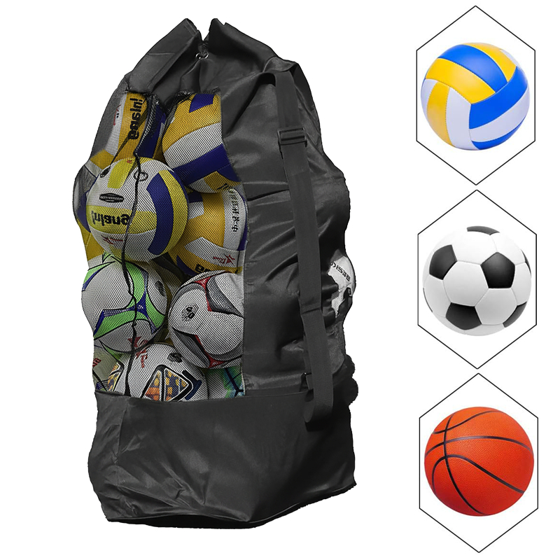 Saco Guarda Futebol Vôlei Bolsa Para Até 25 Bolas - Resistente Cor Preta Grande 122*51 Portátil