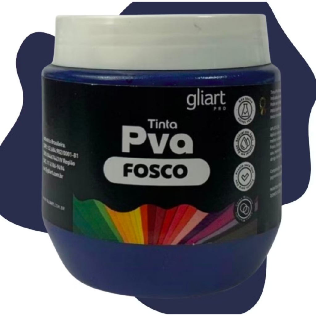 Tinta Pva Azul Marinho 250 ml Gliart