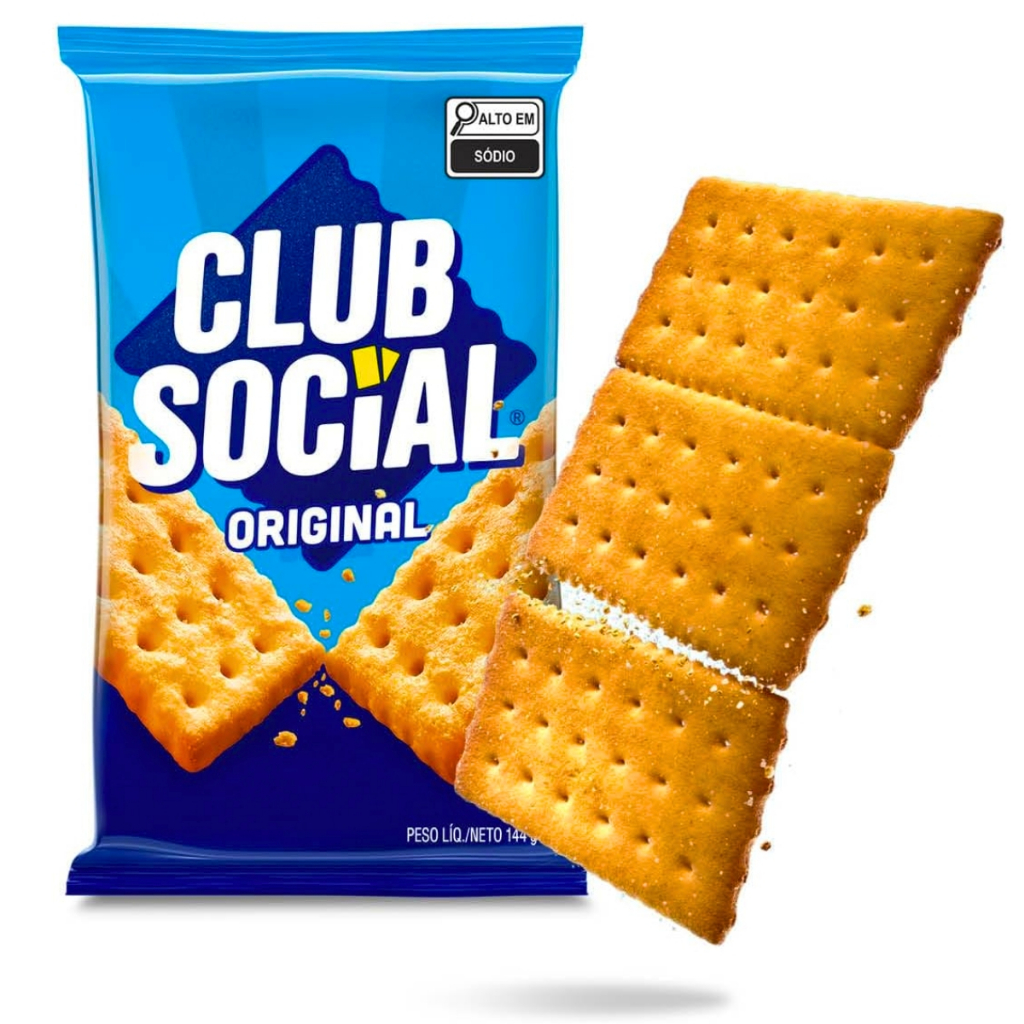Biscoito Club Social Original 24g Cada C/6 Unidades Snack Salgado