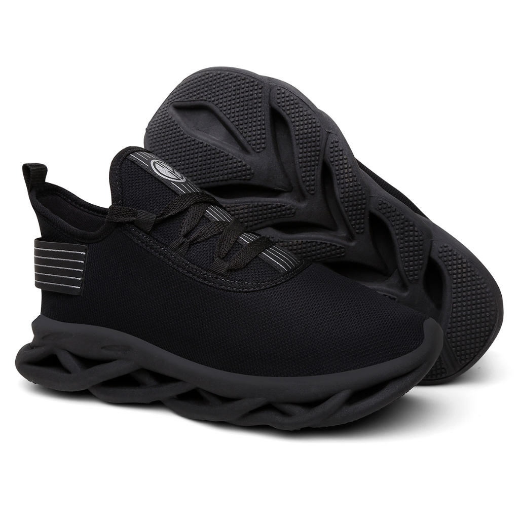 Detalhes do Tênis Masculino Esportivo Conforto e Flexibilidade Envio Já